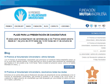 Tablet Screenshot of premiosvoluntariado.com